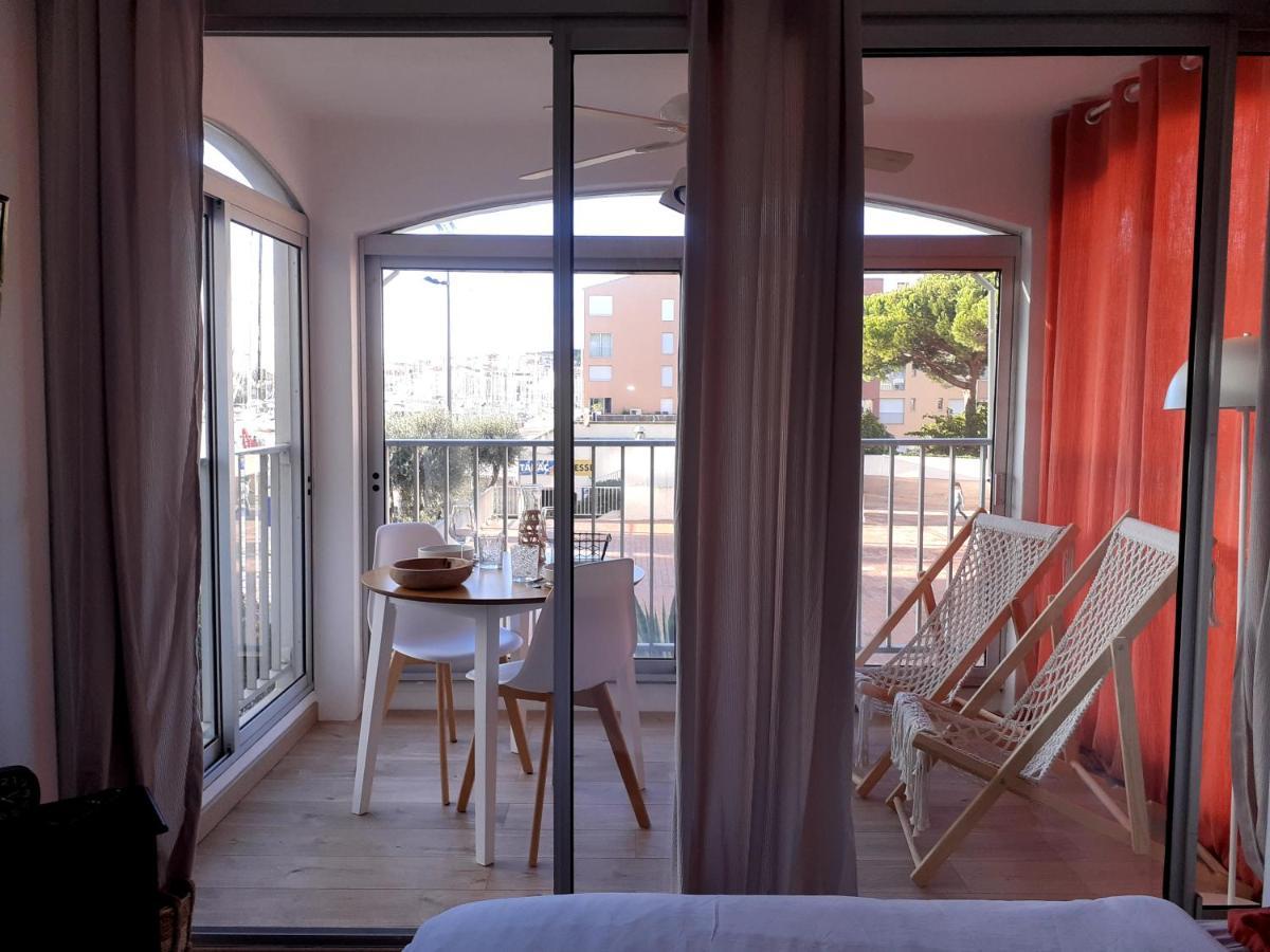 Agreable Studio Vue Port Au Cap D'아그 외부 사진